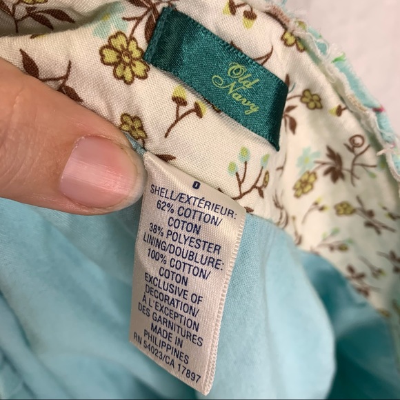 Old Navy Floral Tie Striped Layered Mini Skirt - Picture 7 of 15